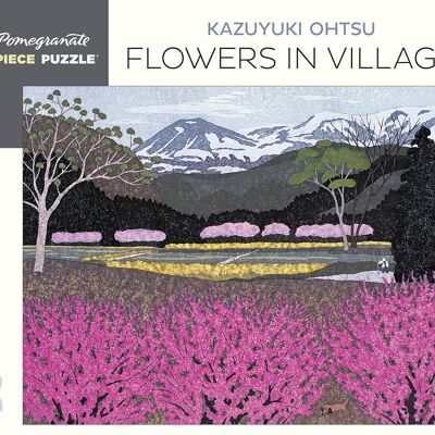 Kazuyuki Ohtsu: Flowers in Village 500-piece Jigsaw Puzzle