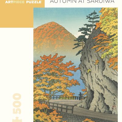 Kawase Hasui: Autumn at Saruiwa 500-piece Jigsaw Puzzle