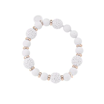BRACCIALE OPSOBJECTS BOULE CHIC BIANCO