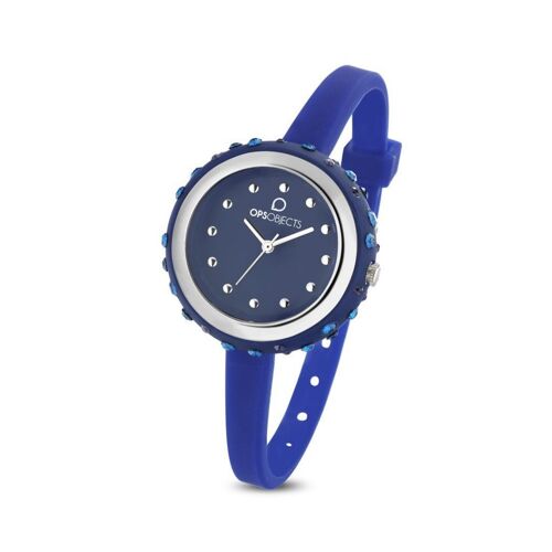 OROLOGIO OPSOBJECTS BON BON STARDUST BLU SS