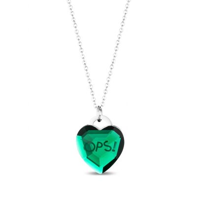 COLLIER OPSOBJECTS VERT BRILLANT SS