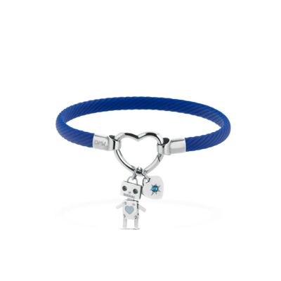 BRACCIALE OPSOBJECTS CLASP EXT BLUE SS