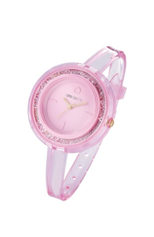 OROLOGIO OPSOBJECTS MOVING STONE ROSA