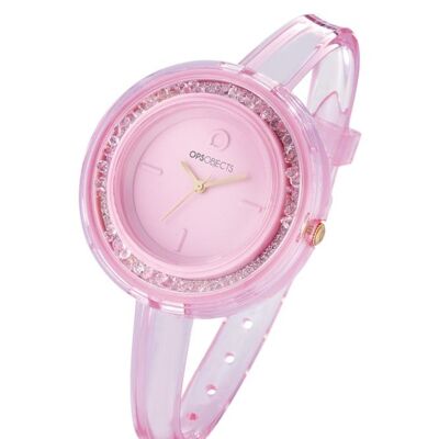 RELOJ OPSOBJECTS MOVING STONE ROSA