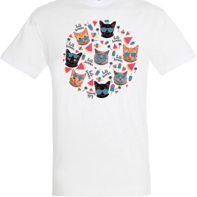 T-shirt Cats White S