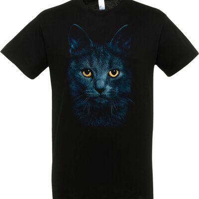 T-shirt Black Cat Eyes Black S