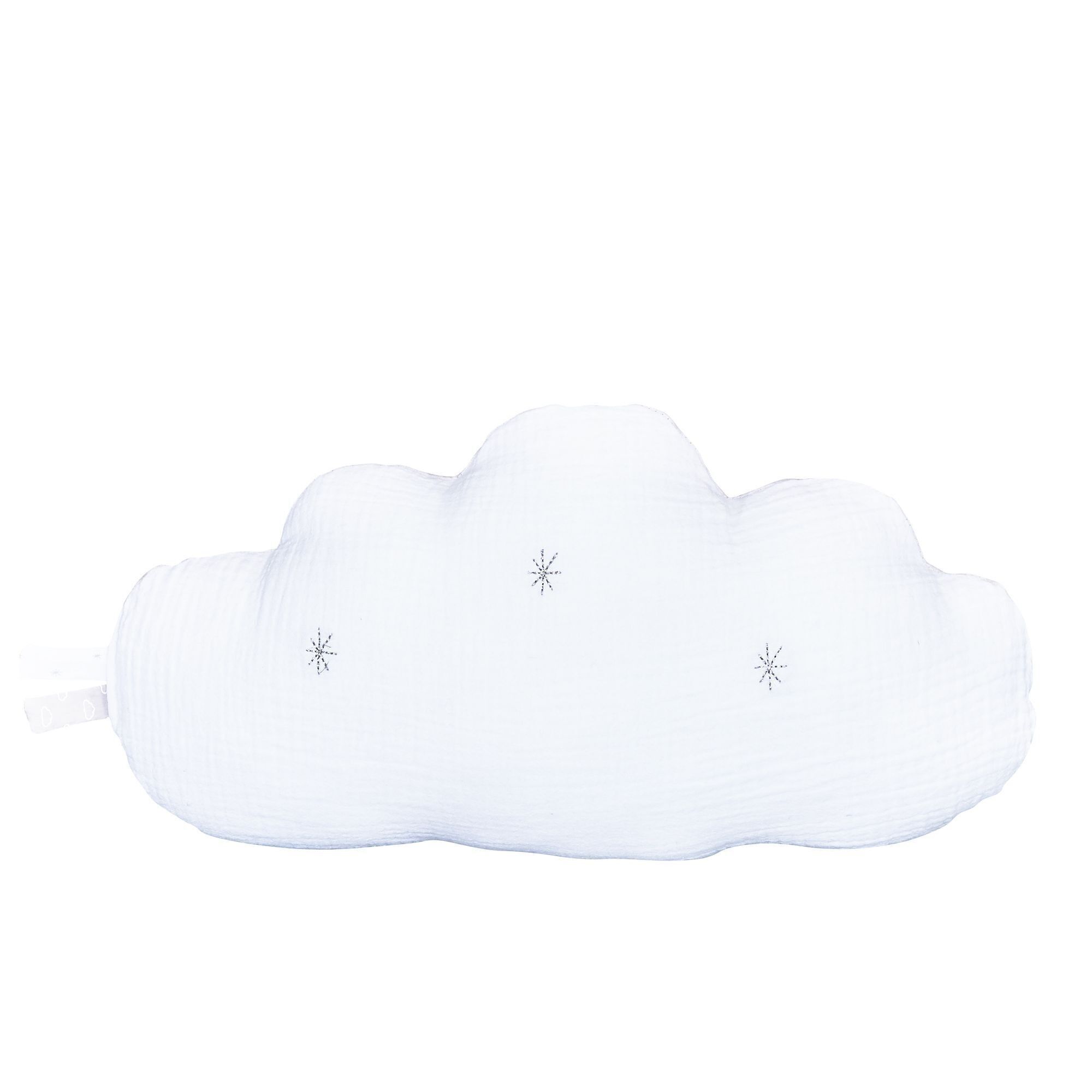 GRAUES KISSEN LILIENGRAU