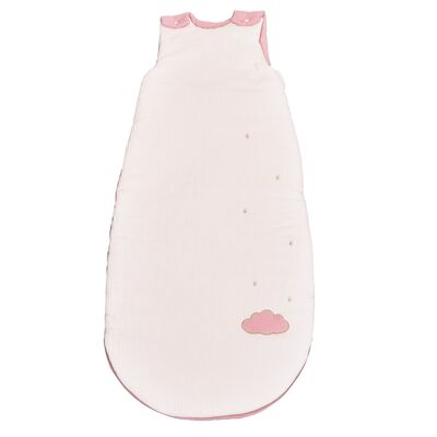 GROSSER GESTEPPTER SCHLAFSACK 6-24 MONATE PINK LILY POUDREE