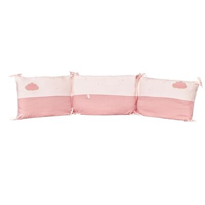 PINK LILY POWDERED COT BUMPER