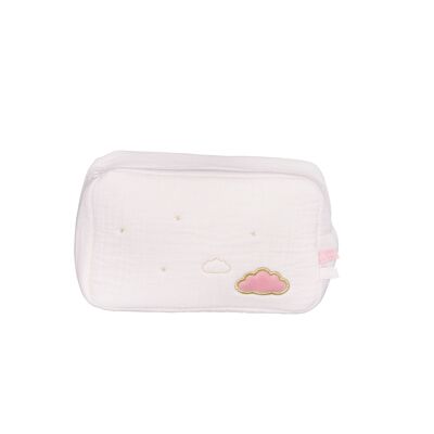 POWDERED PINK LILY TOILETRIES BAG