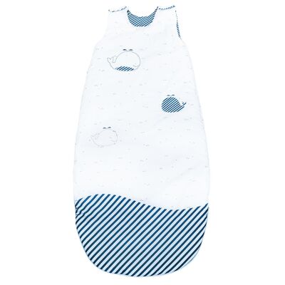 LARGE PUFFED SLEEPING BAG 6-24 MONTHS BLUE WHALE