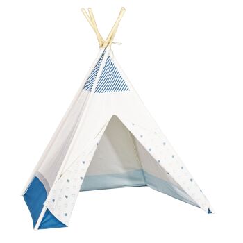 TIPI 160X110X110CM BLUE BALEINE 1