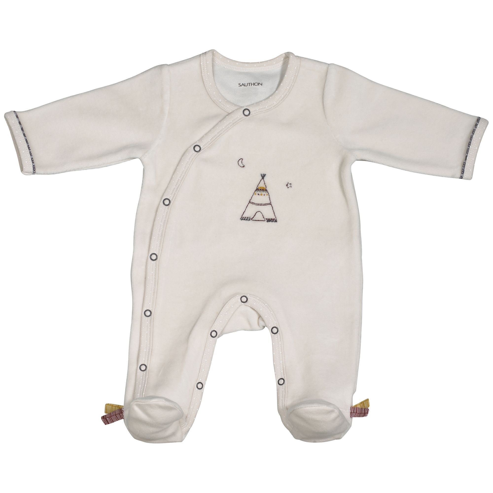 Buy wholesale WHITE VELVET PAJAMA NEWBORN SIZE CHAO CHAO