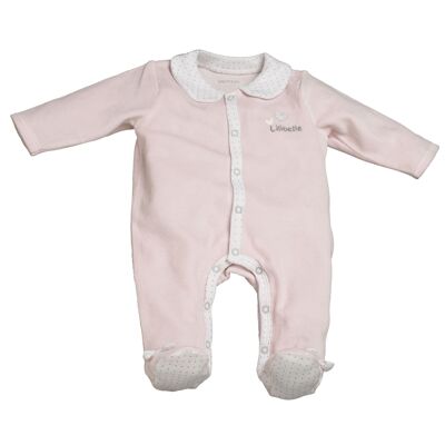 LILIBELLE ROSA SAMT-PYJAMA GRÖSSE 1 MONAT LILIBELLE