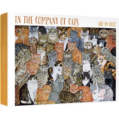 In the Company of Cats: Art by Ditz Boxed Notecard Assortment