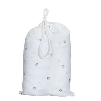 DRAPS HOUSSE COTON BIO LOT DE 2 HELLO TEXTILE 4