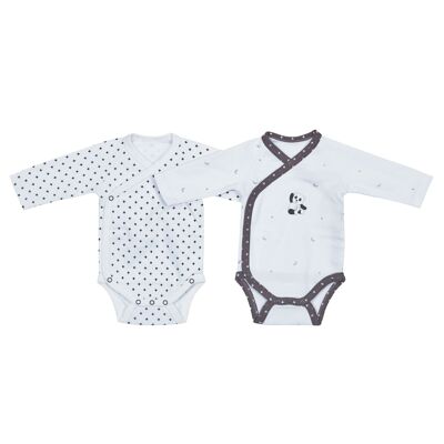 WHITE/BLACK BODIES SET OF 2 CHAO CHAO BIRTH SIZES