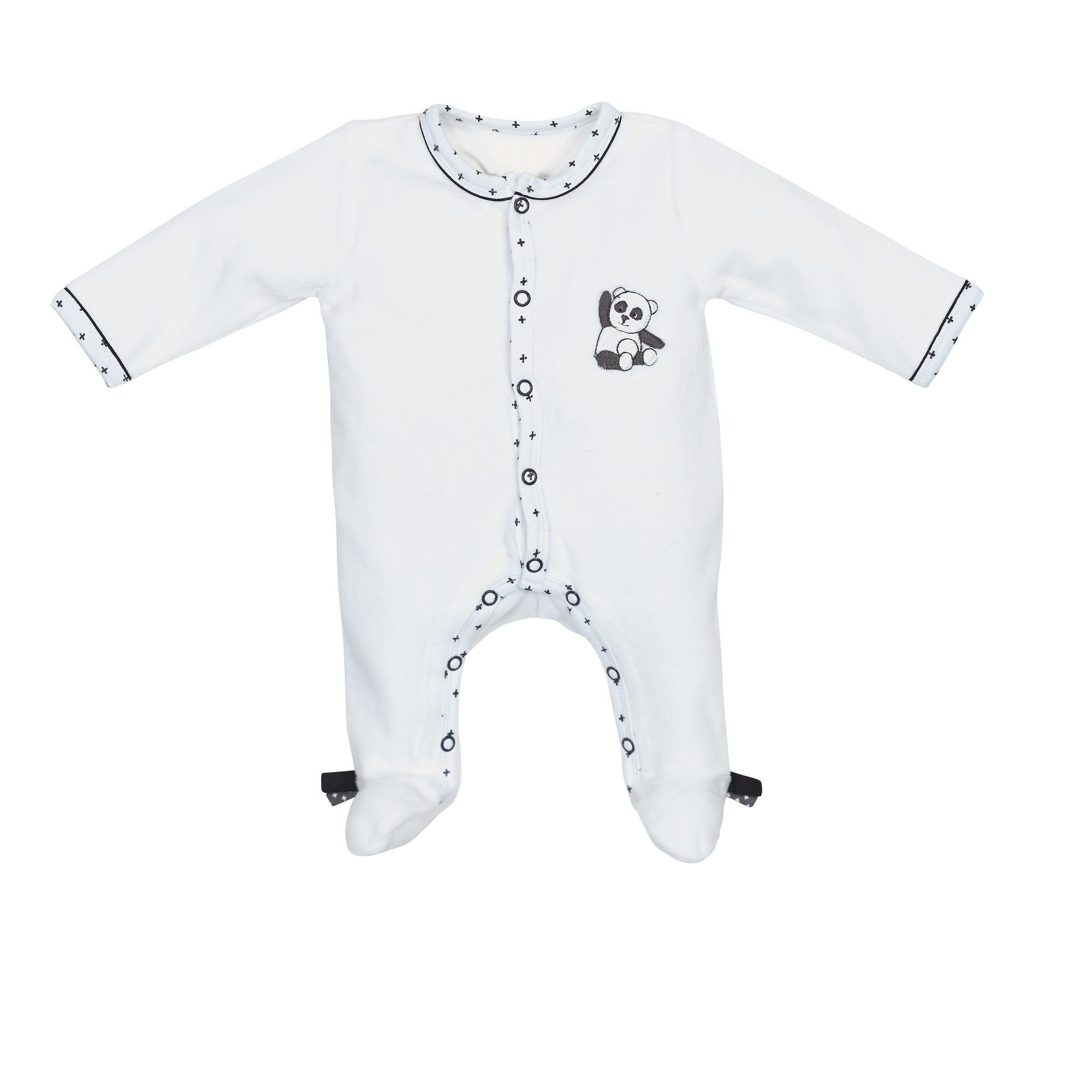 Buy wholesale WHITE VELVET PAJAMA NEWBORN SIZE CHAO CHAO