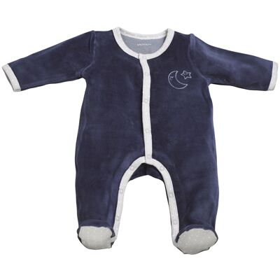 PYJAMA VELOURS BLEU MERLIN TAILLE NAISSANCE MERLIN