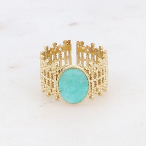 Bague Taya - amazonite