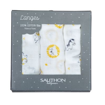 FELPE 70x70CM SET DI 3 PELUCHE E POMPOM