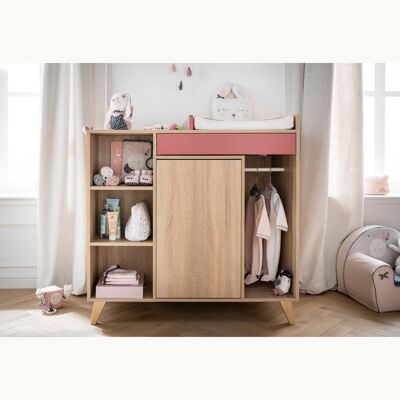 COMMODE A LANGER EVOLUTIVE EN BUREAU ROS NOVA ROSE CANYON NOVA