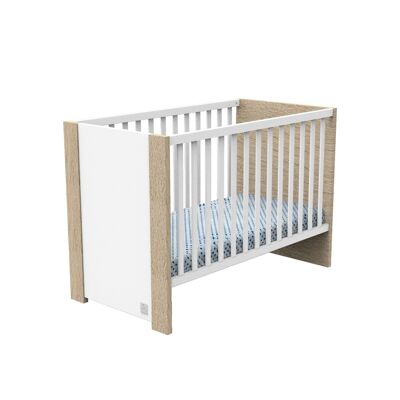 LIT BEBE 120x60 BLANC BOIS ANTONIN