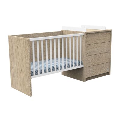 EVOLUTIVE COMBINED BED 120x60 WOODEN VERSION WOODEN VERSION ANTONIN