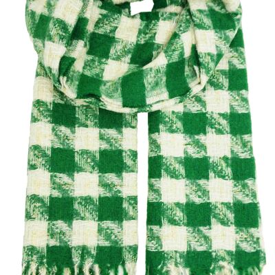 Checkered Scarf Green YF5796-1