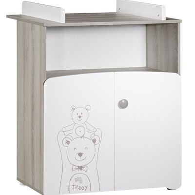 COMMODE 2 PORTES + 1 NICHE TEDDY