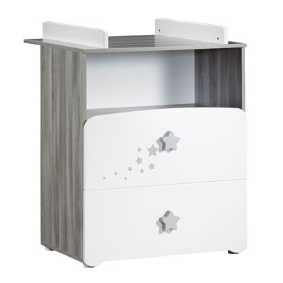 CHEST OF DRAWERS 2 DRAWERS 1 NICHE NAO WOOD 2016