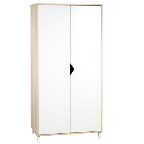 ARMOIRE 2 PORTES SCANDI NATUREL