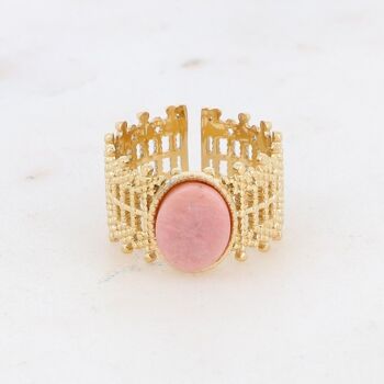 Bague Taya - rhodonite 1