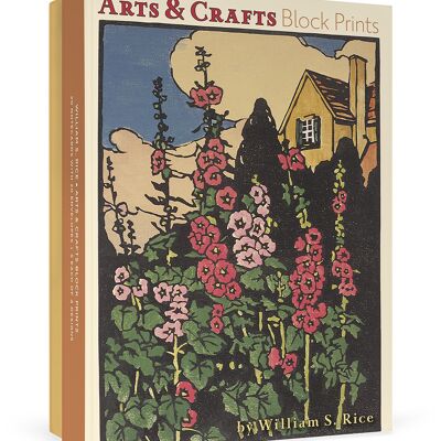 Arts and Crafts Block Prints by W. S. Rice: Boxed Notecards