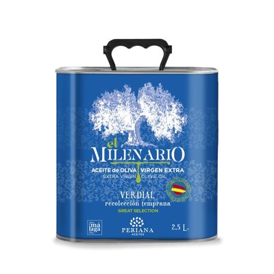 Huile d'olive extra vierge Verdial, millénaire 2,5 litres
