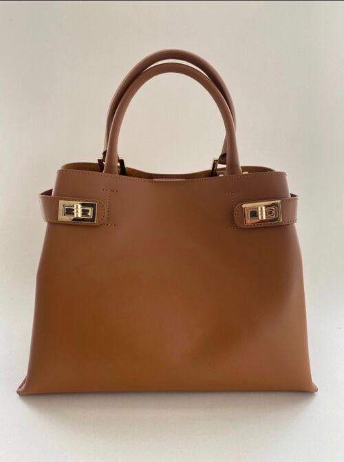 Coco Cognac Leather Handbag