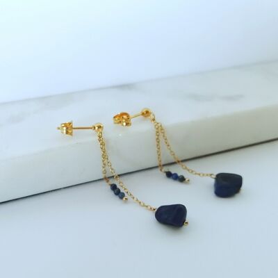 Boucles d'oreilles pendantes Lapis-lazuli
