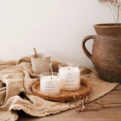 Chaï latte - Handmade candle scented with natural soy wax