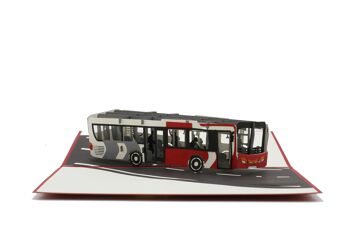 Carte pop-up de bus carte pliante 3d 1