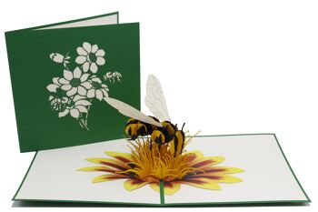 Carte pop-up abeille carte pliante 3d 1