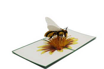 Carte pop-up abeille carte pliante 3d 3