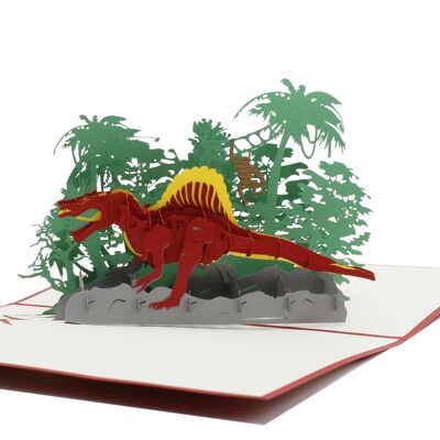 Dinosaur pop up card 3d folding card