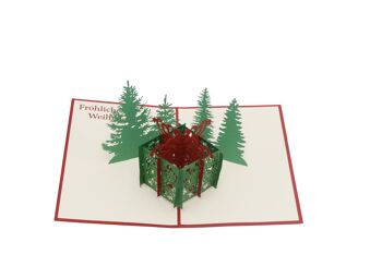 Coffret cadeau Carte pop-up de Noël Carte pliante 3d 2