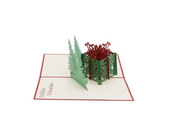 Coffret cadeau Carte pop-up de Noël Carte pliante 3d 3