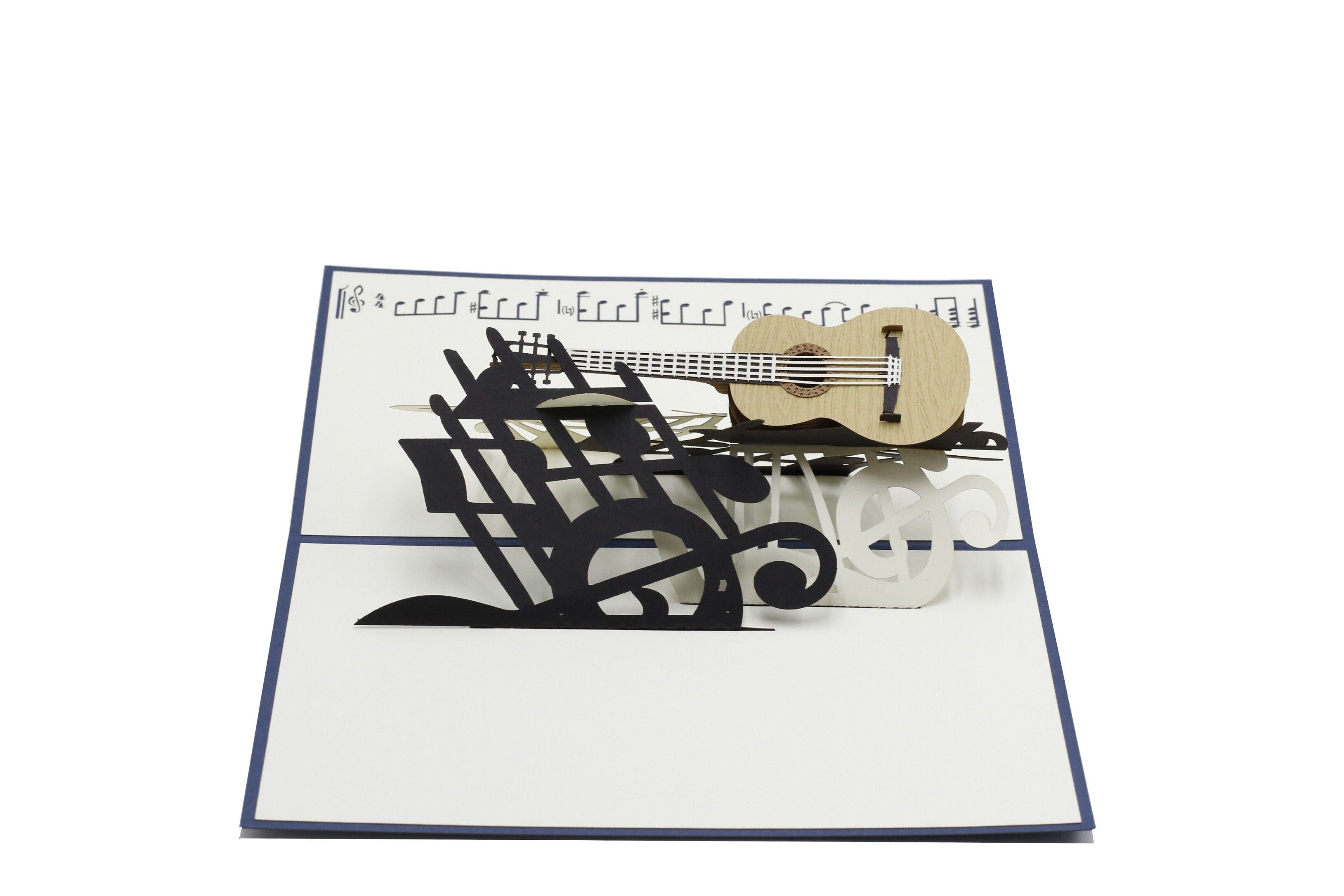 Carta pop-up per chitarra Carta pieghevole 3D