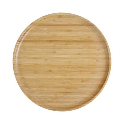 Platos de bambú reutilizables | 30cm | 4 piezas