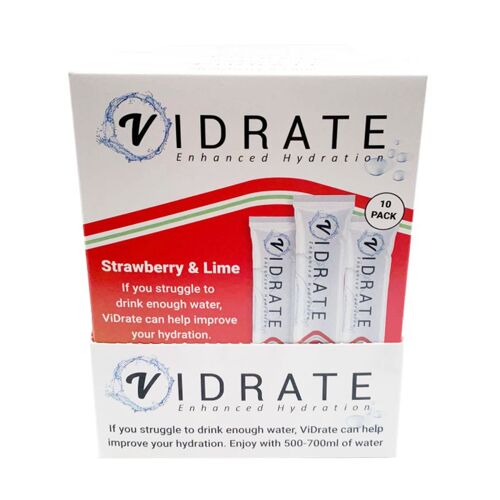 ViDrate Strawberry & Lime 8 x 10 sachet SRDU packs