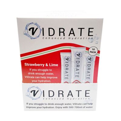 ViDrate Strawberry & Lime 8 x 10 Beutel SRDU-Packungen