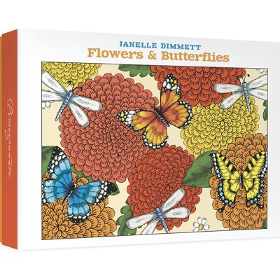 Janelle Dimmett: Flowers & Butterflies Boxed Notecard Assortment