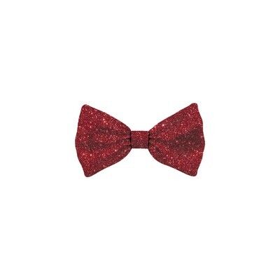 Bow Tie Xmas Glitter Red Cat S